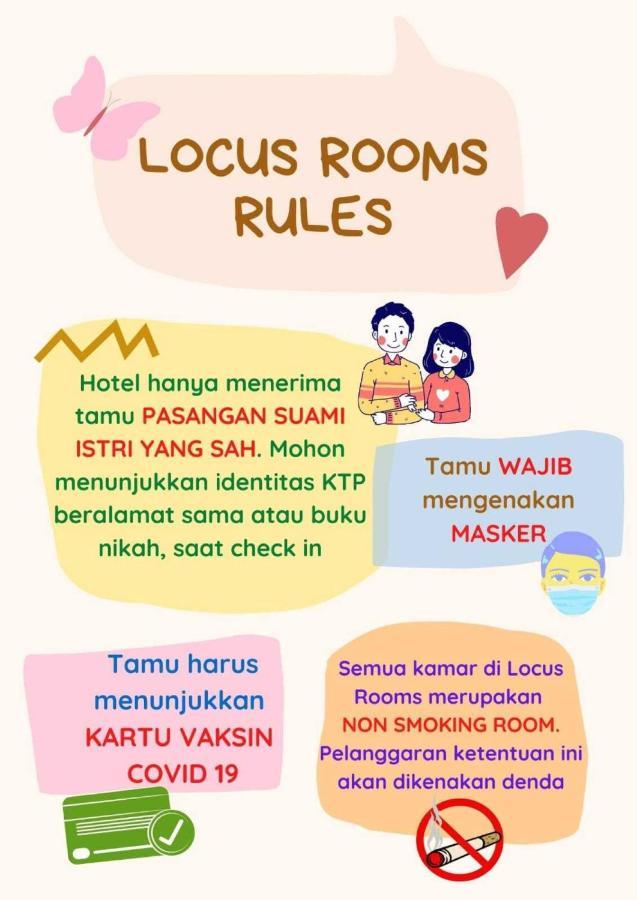 Locus Rooms Bandung Bagian luar foto